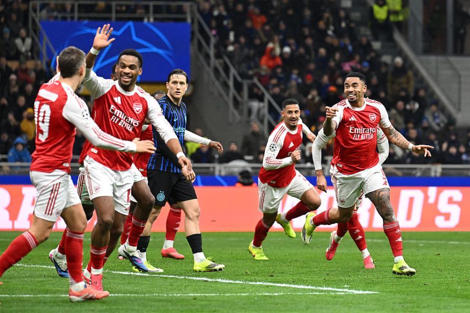 欧冠综述：阿森纳31全胜领跑+送国米3