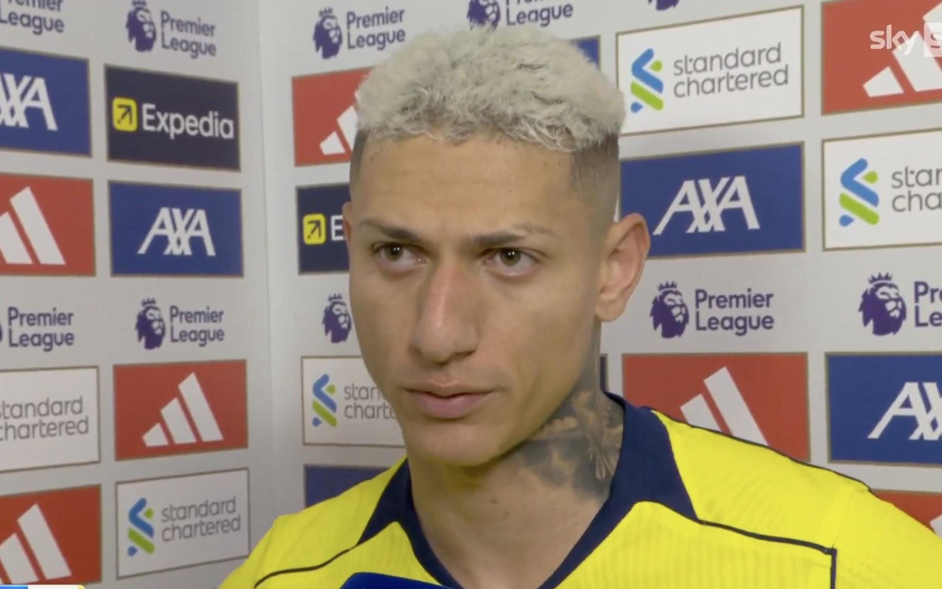 里沙利松：我喜欢对阵强队，这对我来说