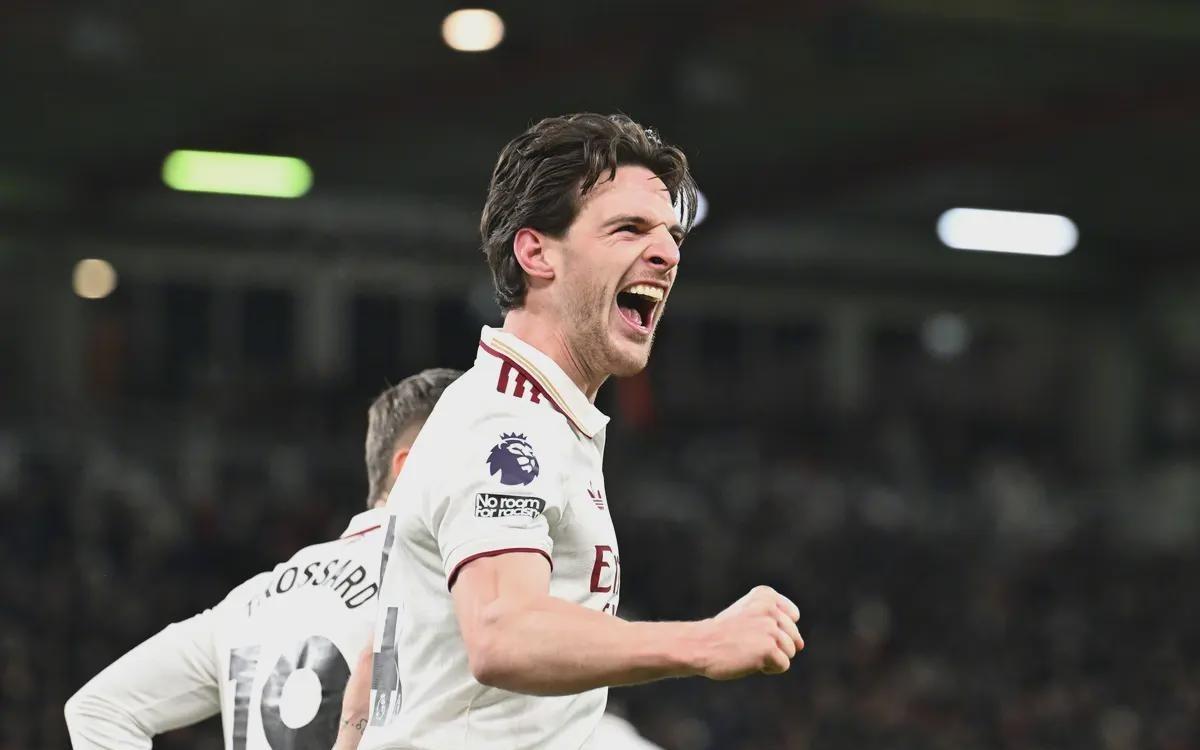 从01到32！赖斯双响救赎夜，阿森纳距冠军只差最后一步！