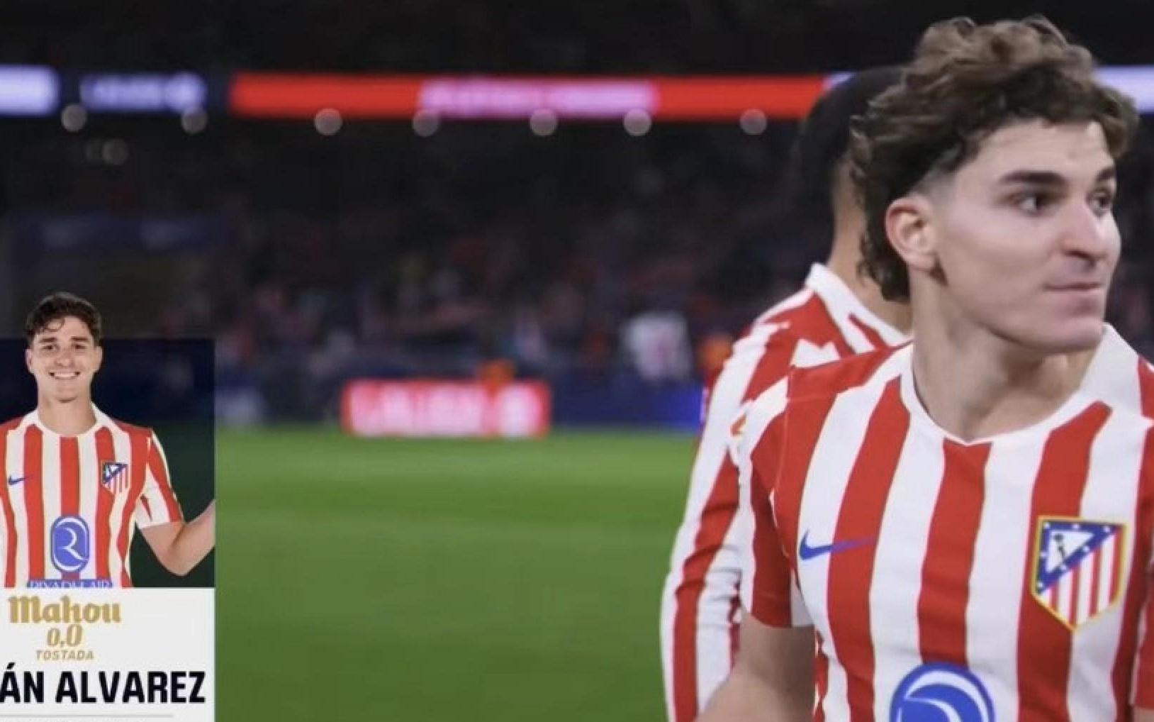 5次射门+造6次机会，阿尔瓦雷斯当选