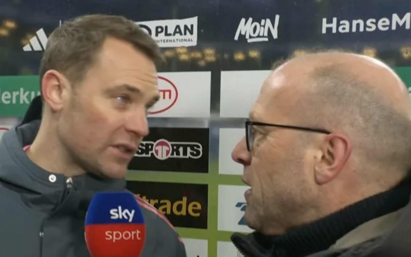 被问及汉堡没取得进球的机会，诺伊尔