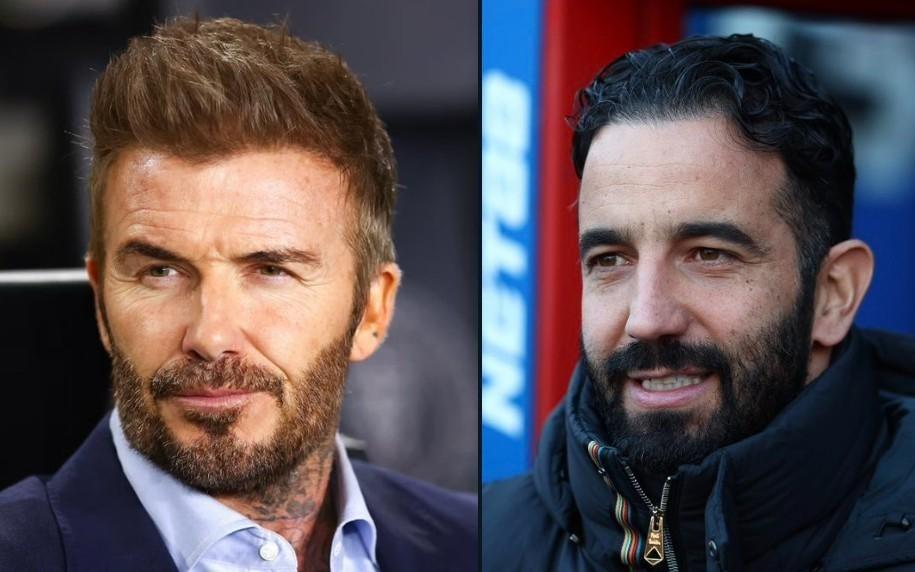 贝克汉姆谈阿莫林：我们主教练挺不错