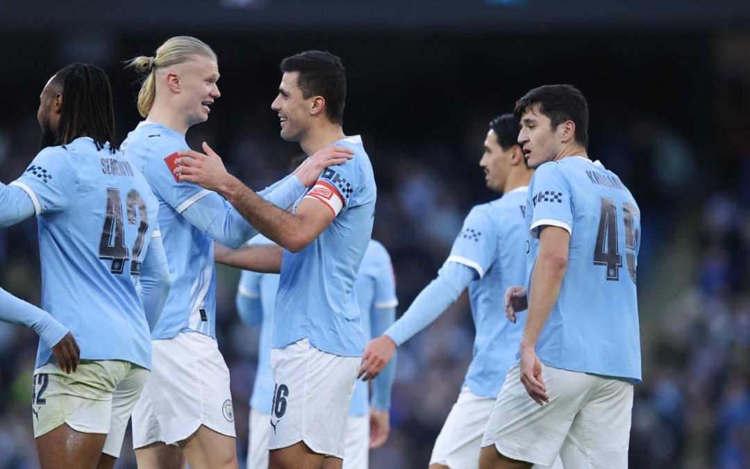 曼城足总杯对非英超球队时已连续20