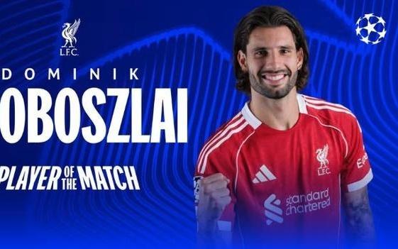 任意球破门，索博当选马赛vs利物浦全