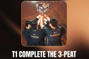 T1S赛三连冠荣获国外联盟颁奖典礼年度最佳时刻