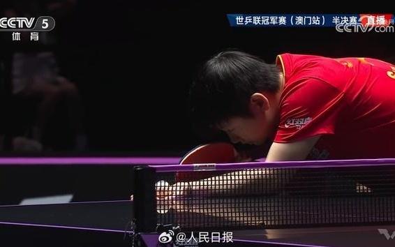 孙颖莎4比1战胜蒯曼，晋级WTT澳门冠军赛女单决赛