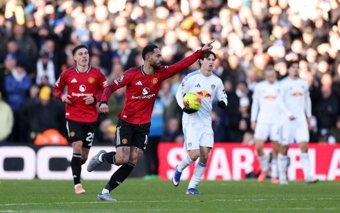 打进一球，库尼亚当选与利兹联一役曼