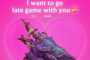 LOL官推：段位是暂时的，双排是永恒的，情人节快乐