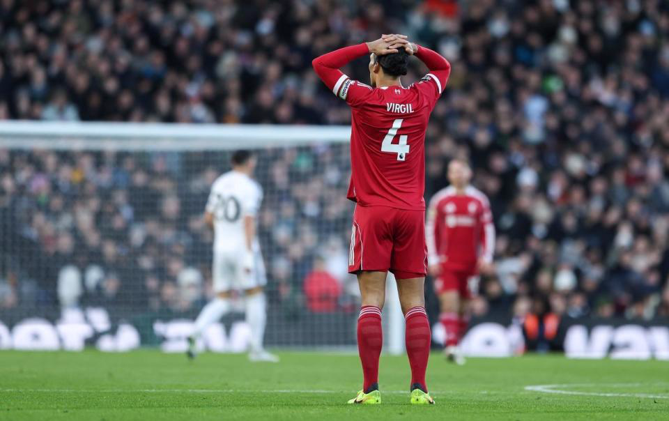 利物浦22富勒姆！英超2连平+仍8轮不