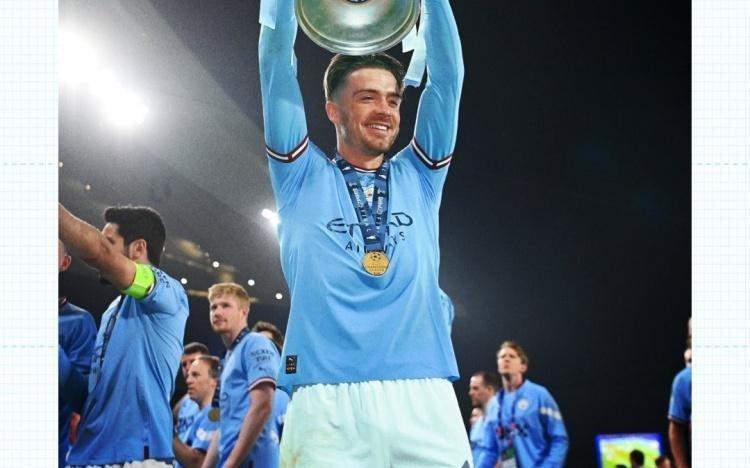 曼城祝格拉利什30岁生日快乐，球员为蓝月出战157场17球23助