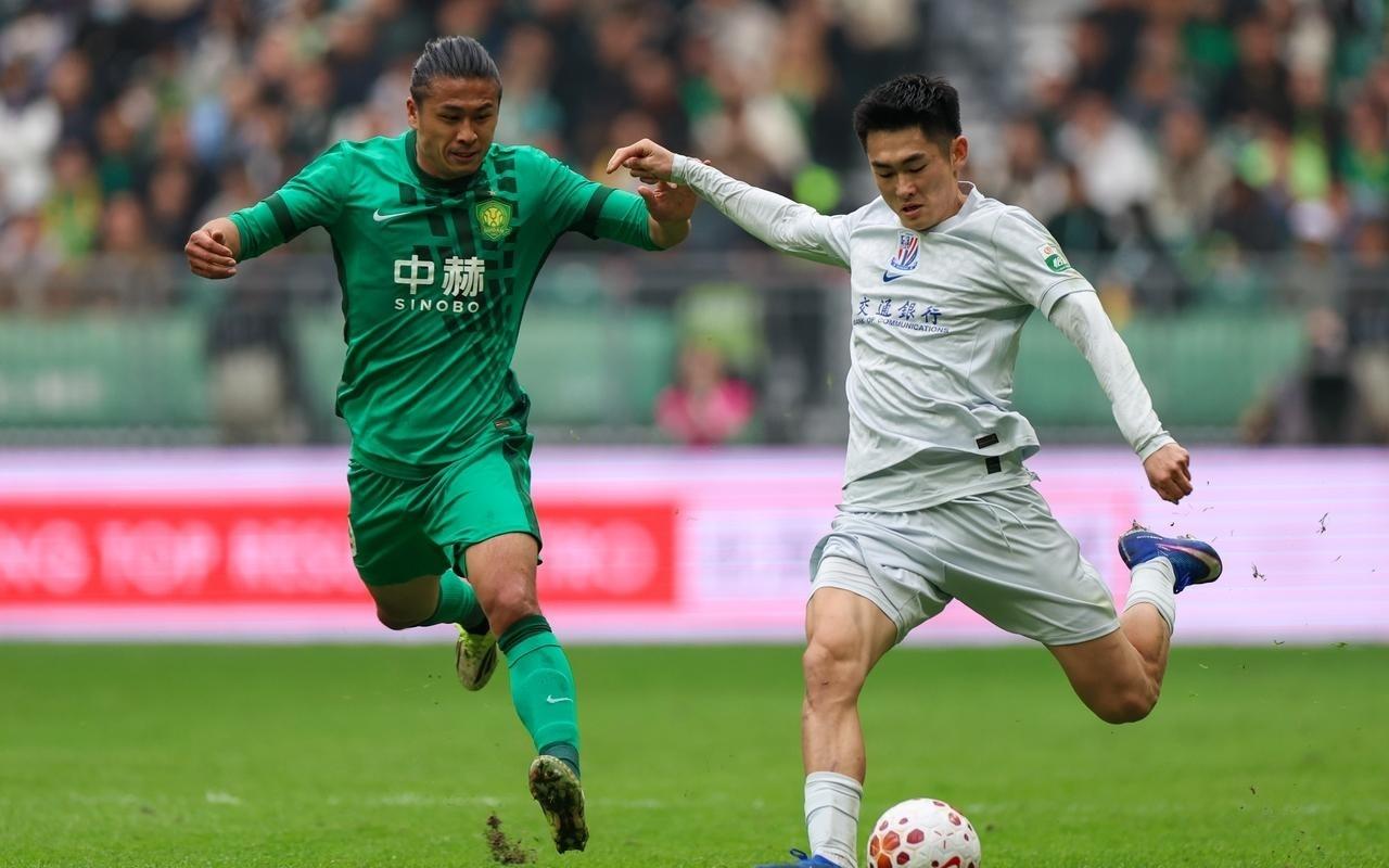 2变1！北京国安11上海申花张玉宁追平