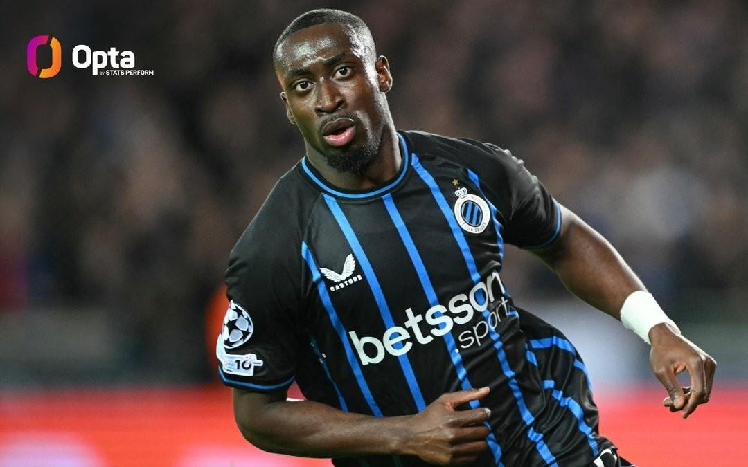 打破小贝纪录，布鲁日前锋福布斯是欧