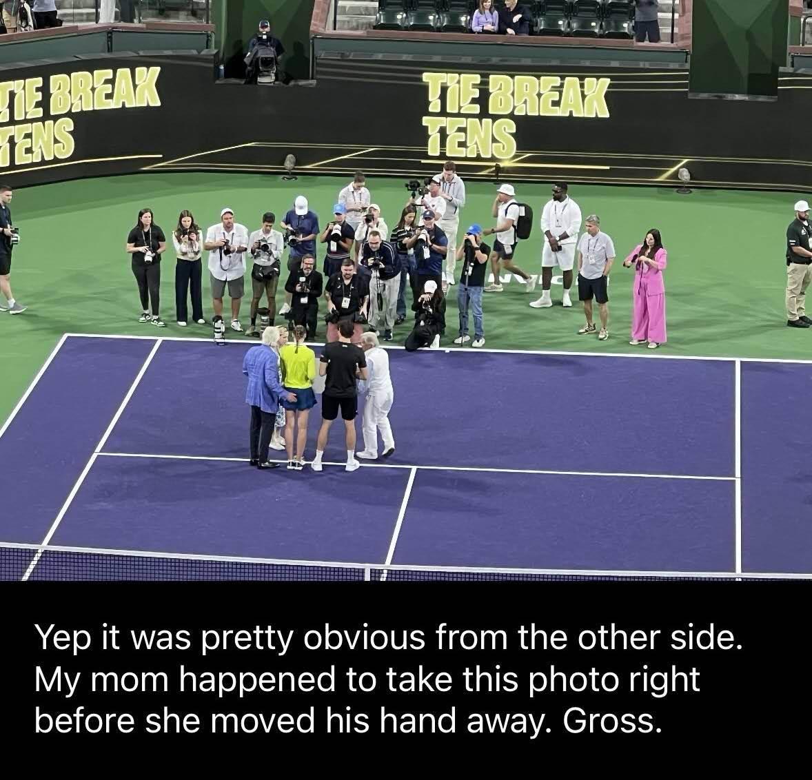 莱巴混双夺冠遭颁奖嘉宾“咸猪手”，网友集体问WTA要说法