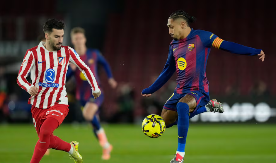 巴萨31逆转马竞！西甲5连胜领跑积分