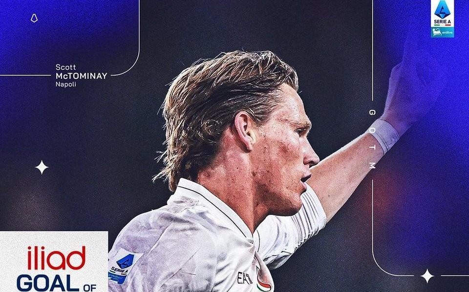 官方：麦克托米奈对阵热那亚的世界波