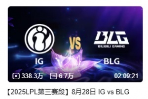 流量大王！IGVSBLG成常规赛播放量历史第六名前十全跟iG有关！