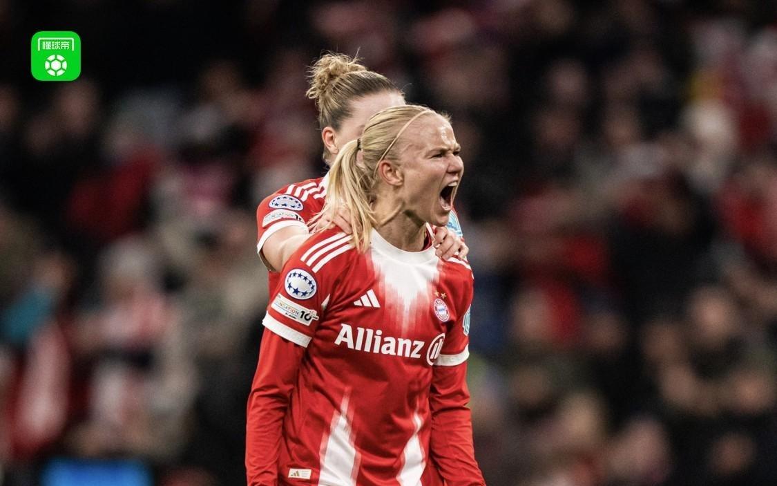 大逆转！拜仁女足20分钟3球32逆转阿森纳女足，哈德建功