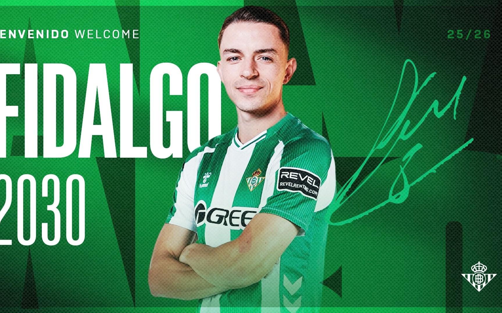 官方：贝蒂斯从墨西哥美洲签下28岁皇马旧将菲达尔戈