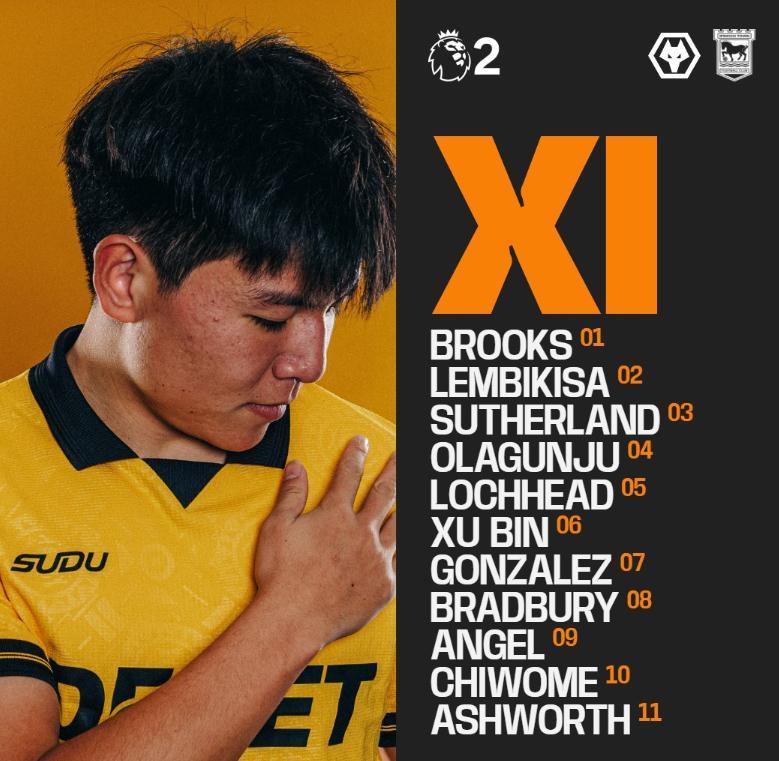 英伦首秀34，徐彬打满全场贡献多次抢