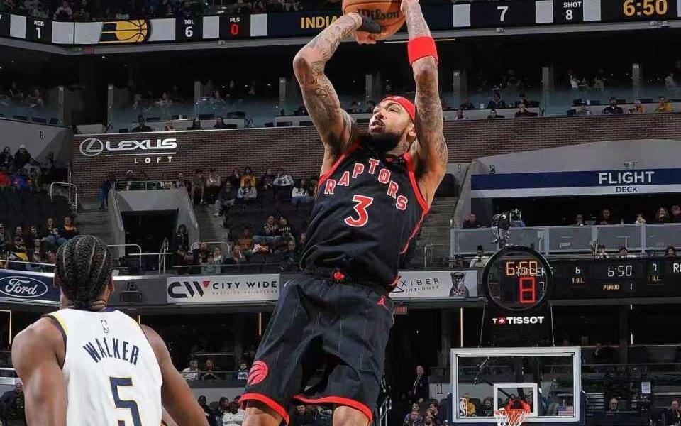 拒27分逆转！猛龙三杀步行者巴恩斯26+7+13莺歌30+7