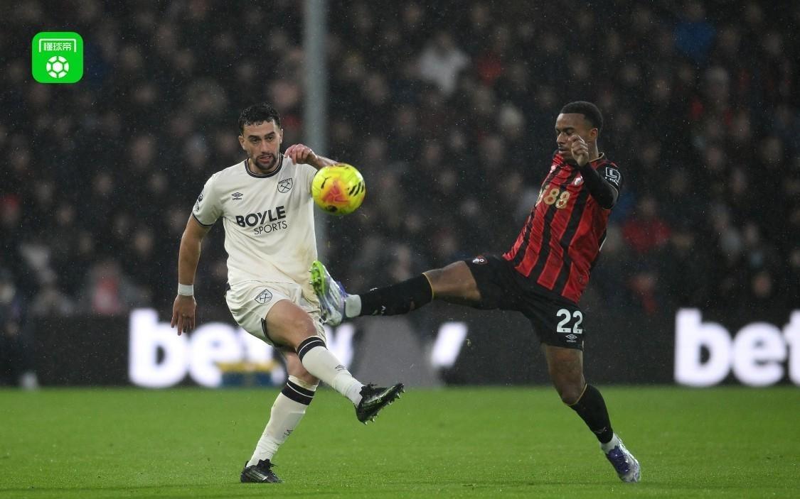 伯恩茅斯22西汉姆联，威尔逊双响，于纳尔扳平比分