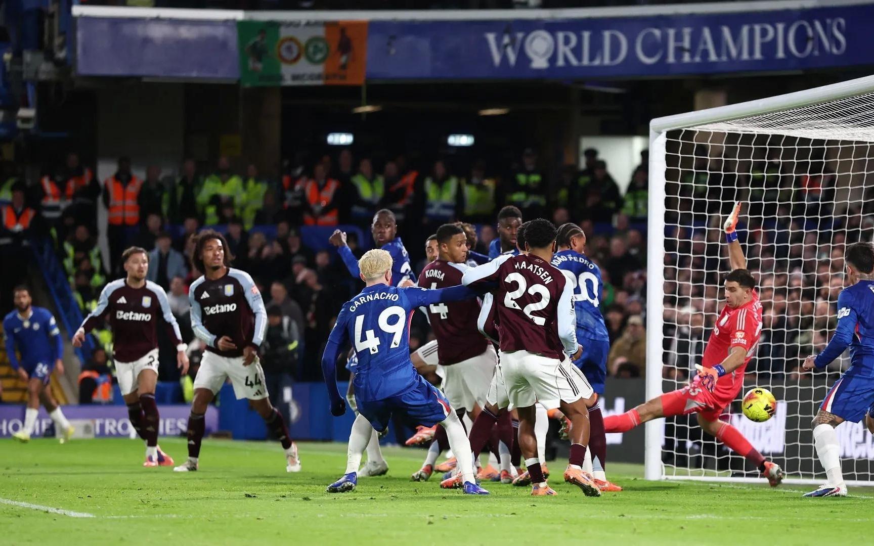 本赛季英超切尔西通过角球打进8球，