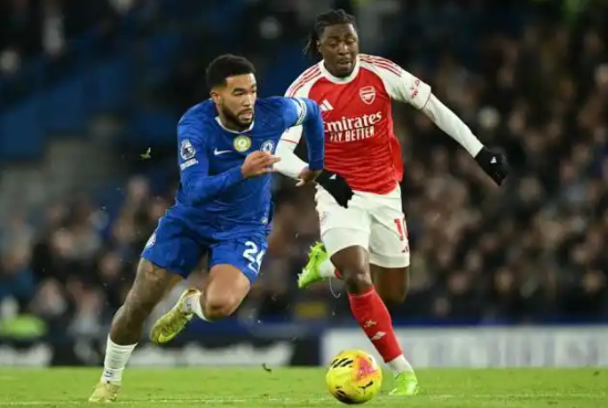 切尔西11憾平阿森纳，里斯詹姆斯中场