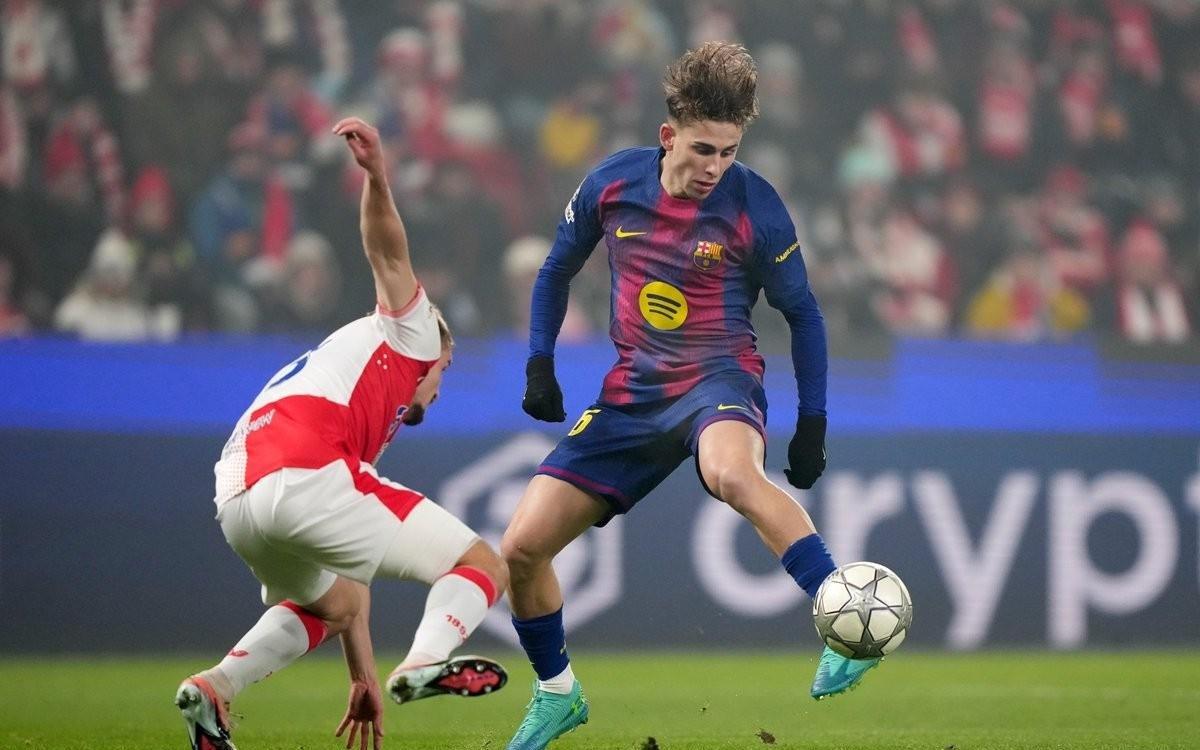 费尔明赛季前6场欧冠参与7球，成巴萨