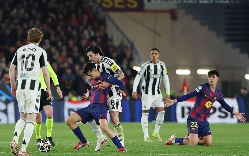 巴塞罗那72纽卡斯尔莱万、拉菲尼亚双响