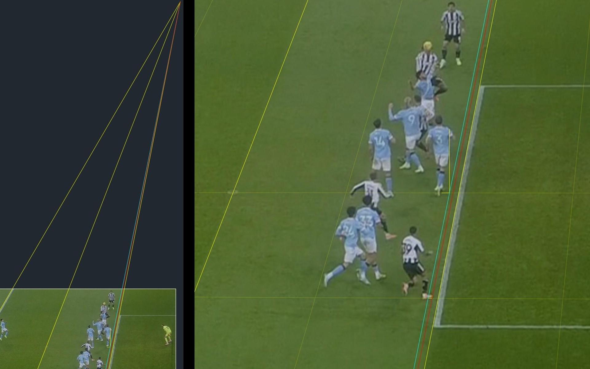 这球真有效纽卡对阵曼城制胜球的越