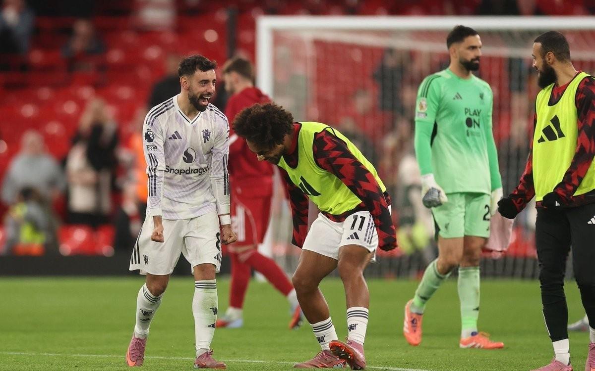 B费直接参与曼联本赛季英超34.2%的射门，同期所有球员最高