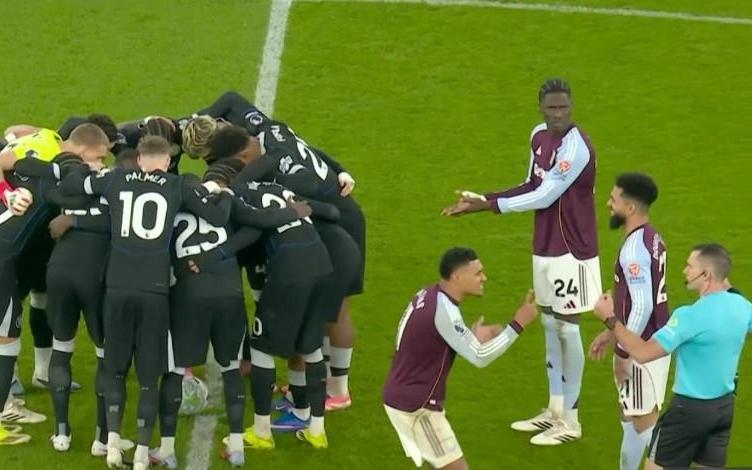 还踢不踢，维拉球员不满切尔西球员在