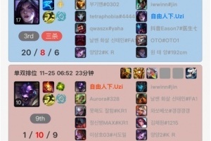 瘾这么大Uzi早上六点多起来打排位，牛头110、卡莎208！