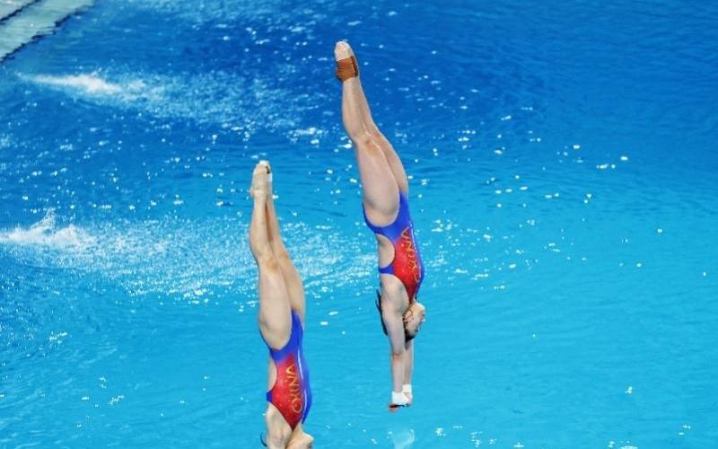 陈若琳观赛！全红婵王伟莹晋级十五运跳水女双10米台决赛