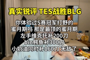 真实电竞：你体验过S赛冠军打野的蜜月期吗，那是最顶的蜜月期
