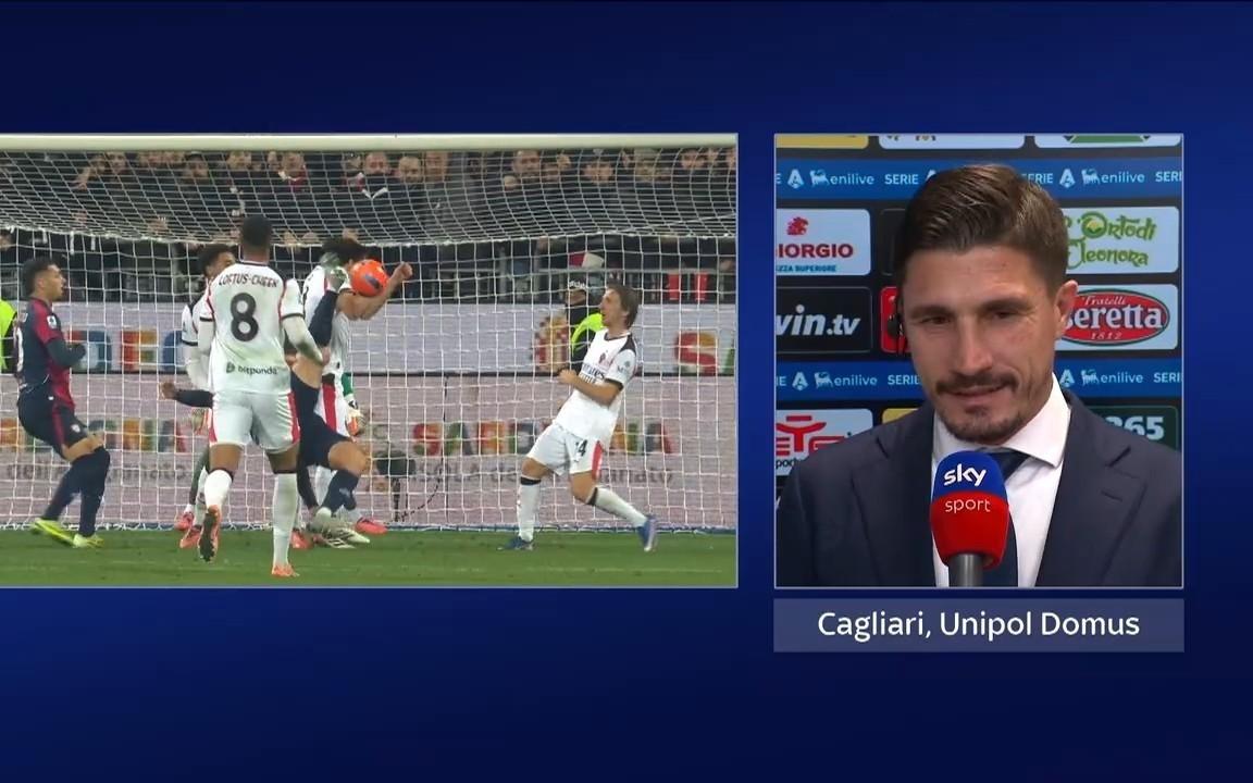 卡利亚里主帅：我不喜欢评价裁判，但里奇手球本来就不是点球