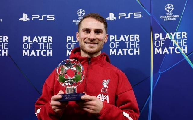 打入制胜一球，麦卡利斯特当选利物浦