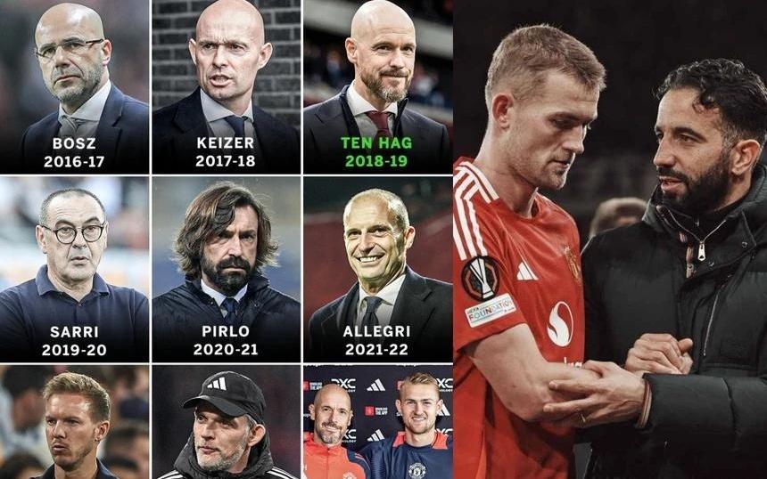 德里赫特的“魔咒”曼联中卫竟成主帅“克星”