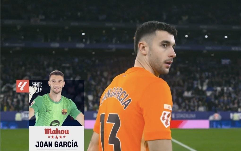 6次扑救零封老东家，霍安加西亚当选加泰德比全场最佳