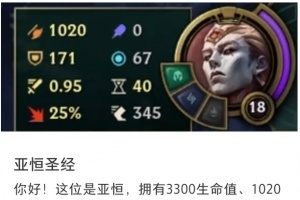 等着挨削吧！玩家测试服体验亚恒：3300生命值1020攻击力复活CD2分钟