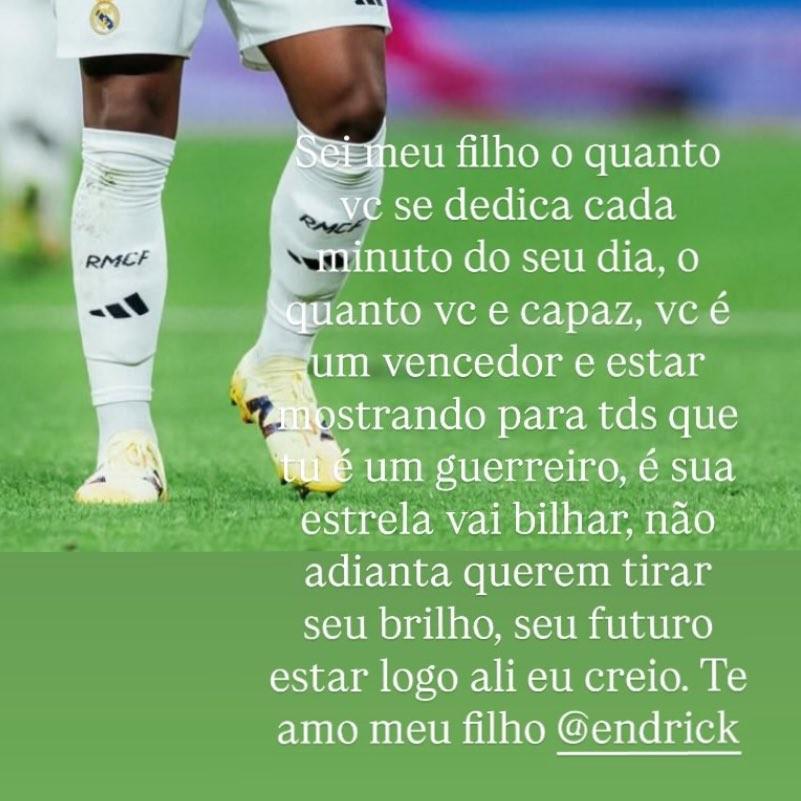 赛季0出场，恩德里克父亲：儿子你非常