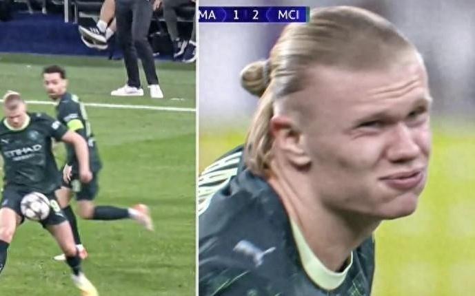 哈兰德比赛中遭“爆击”敏感部位，忍痛坚持助曼城取胜