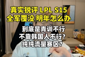 真实电竞：LPLS15全军覆没明年怎么办三个问题急需解决！