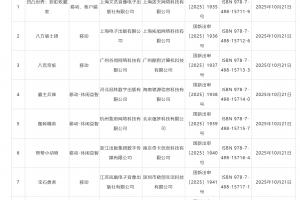 明日方舟客户端过审10月国产游戏版号公布《太吾绘卷：天幕心帷》159款游戏