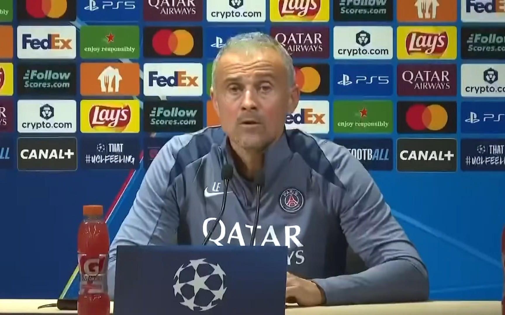 恩里克：拜仁连赢15场令人惊叹，但在王子公园我们有信心应对