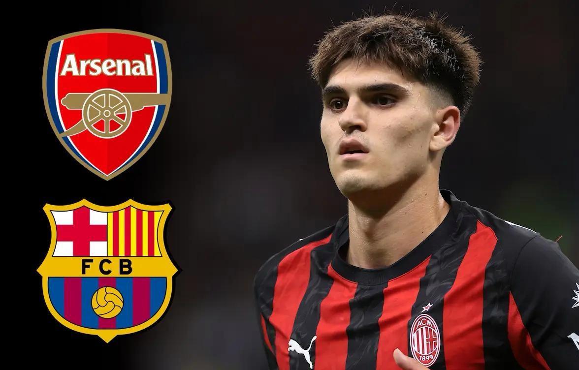 米兰青训小将成长迅速，枪手巴萨派球探考察，阿囧疼爱有加