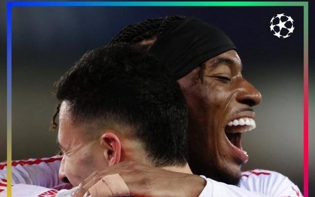 阿森纳欧冠小组联赛阶段取得10连胜，仅次于拜仁和利物浦