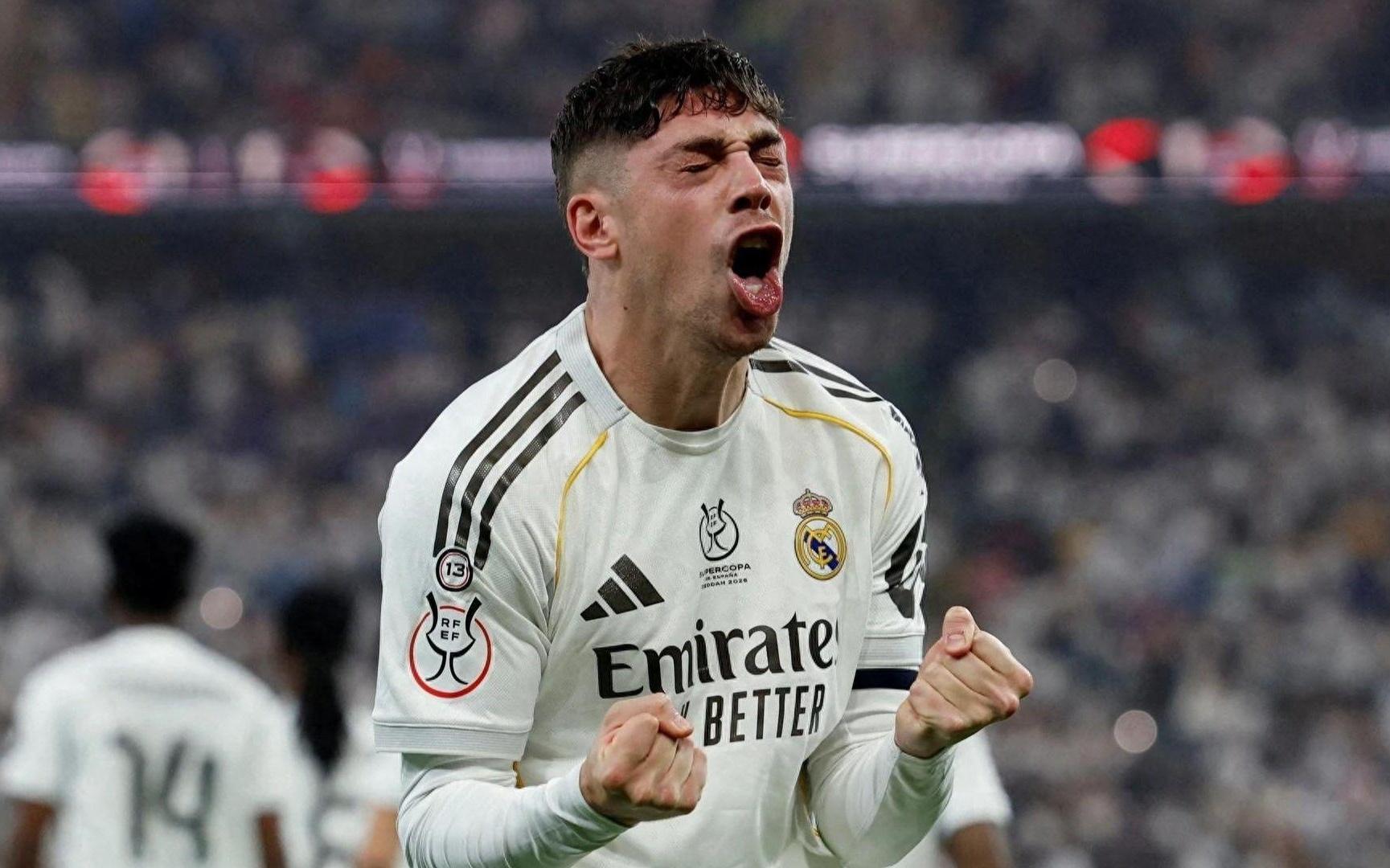 21！巴尔韦德世界波建功，皇马力克马竞挺进超级杯决赛