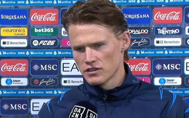 麦克托米奈：尤文很优秀，但那不勒斯得继续提升达到更高高度