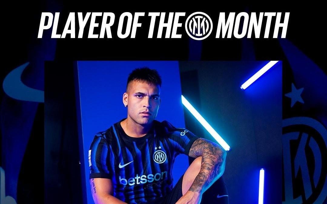 国米官方：劳塔罗当选球队12月队内最佳球员